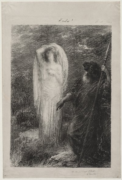 L'Evocation d'Erda بواسطة Ignace Henri Jean Fantin Latour