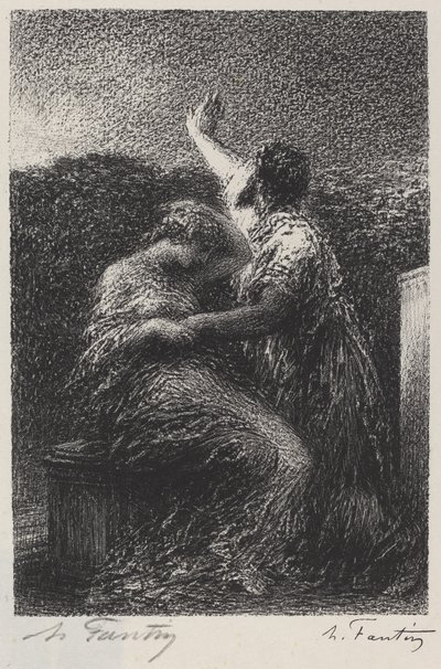ماجوس بالتازار وفاطمة بواسطة Ignace Henri Jean Fantin Latour