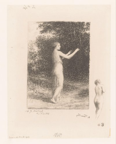 مجد فان ليكوس تجول في دي الطبيعة المتسول Gedichten van André Chénier (عنوان المسلسل) رسوم توضيحية لقصائد أندريه شينييه (عنوان السلسلة) بواسطة Ignace Henri Jean Fantin Latour