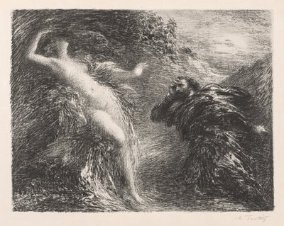 مانفريد وعشتروت بواسطة Ignace Henri Jean Fantin Latour
