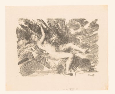 تستيقظ امرأة عارية لو ريفيل بواسطة Ignace Henri Jean Fantin Latour