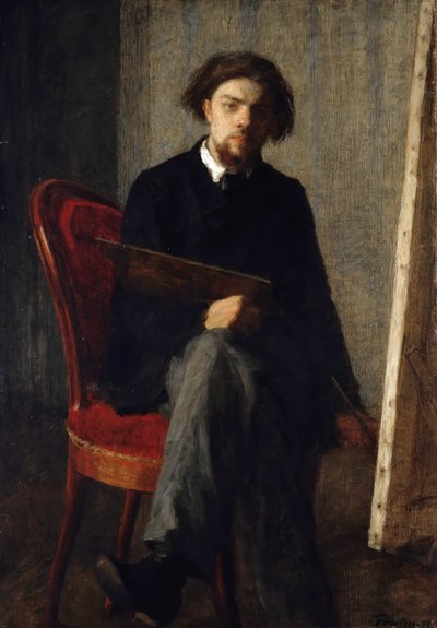 صورة ذاتية ، 1858. بواسطة Ignace Henri Jean Fantin Latour