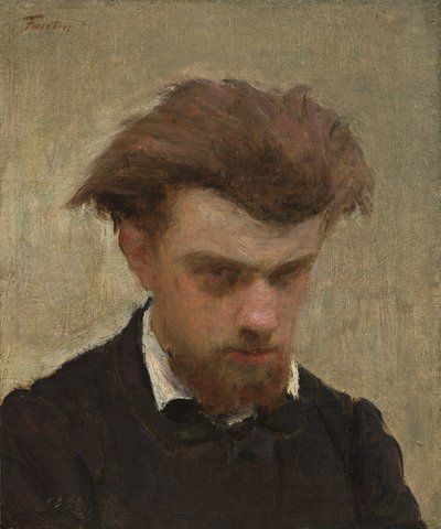 بورتريه ذاتي ، ١٨٦١. بواسطة Ignace Henri Jean Fantin Latour