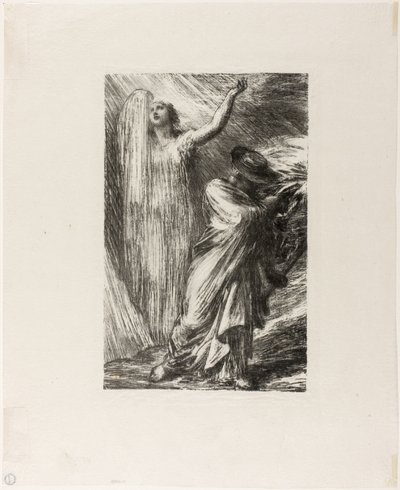 سيغفريد: الفصل الثالث ، استحضار إردا بواسطة Ignace Henri Jean Fantin Latour