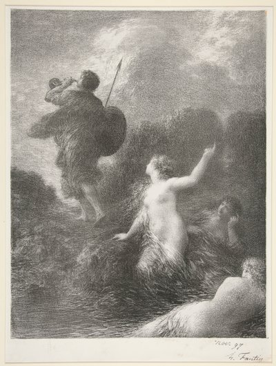 سيغفريد ونهر الراين البكر بواسطة Ignace Henri Jean Fantin Latour