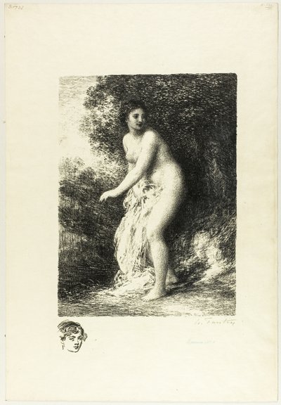 المستحم الواقف ، اللوحة الثانية بواسطة Ignace Henri Jean Fantin Latour