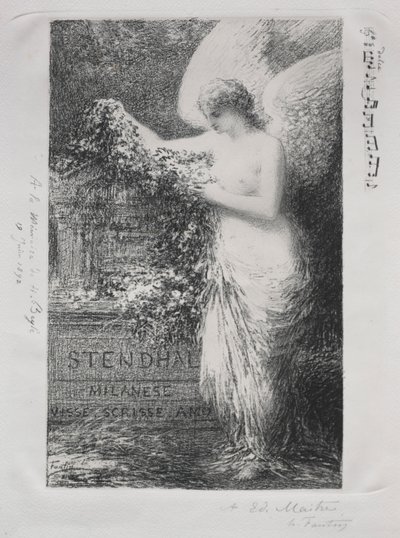 في Stendhal بواسطة Ignace Henri Jean Fantin Latour