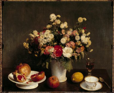 لا تزال الحياة مع رسم الفاكهة بواسطة هنري فانتين لاتور بواسطة Ignace Henri Jean Fantin Latour