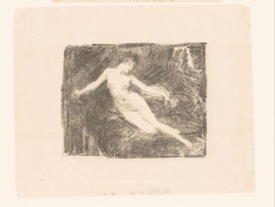 دراسة امرأة عارية يقظة لو ماتين بواسطة Ignace Henri Jean Fantin Latour