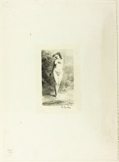 دراسة المرأة الواقفة من الأمام بواسطة Ignace Henri Jean Fantin Latour