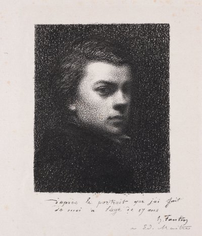 الفنان في 17 عاما بواسطة Ignace Henri Jean Fantin Latour