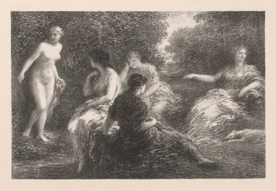 السباحون بواسطة Ignace Henri Jean Fantin Latour
