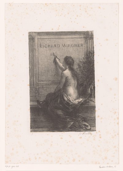 طباعة العنوان لـ: Richard Wagner ، sa vie et ses œuvres Richard Wagner (العنوان على الكائن) Immortalité Life and Works of Richard Wagner (عنوان السلسلة) بواسطة Ignace Henri Jean Fantin Latour