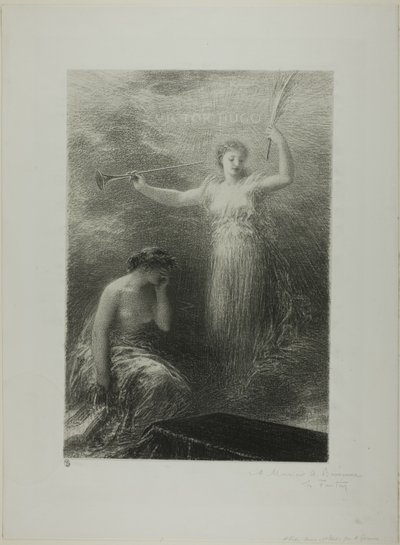 إلى فيكتور هوغو بواسطة Ignace Henri Jean Fantin Latour