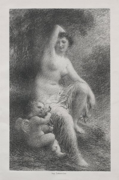 فينوس وكوبيد بواسطة Ignace Henri Jean Fantin Latour