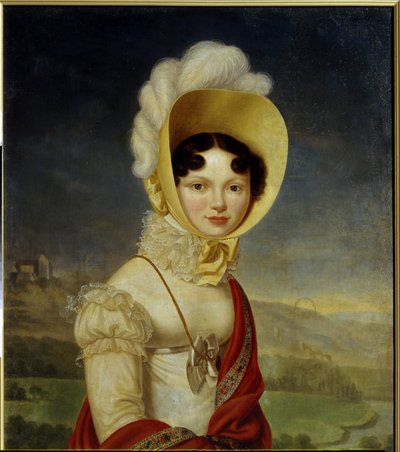دوقة روسيا الكبرى كاثرين بافلوفنا (1788-1819). لوحة هنري فرانسوا ريزنر (1767-1828) ، زيت على قماش. الفن الفرنسي بواسطة هنري فرانسوا ريسنر