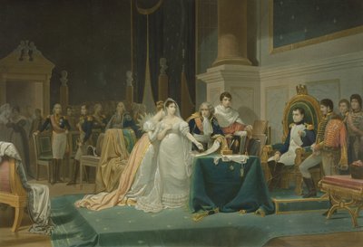 طلاق الإمبراطورة جوزفين (1763-1814) في 15 ديسمبر 1809 ، محفور بواسطة جان بيير ماري جازيت (1788-1871) 1851 (أكواتينت) (انظر أيضًا 62790) بواسطة هنري فريدريك شوبن
