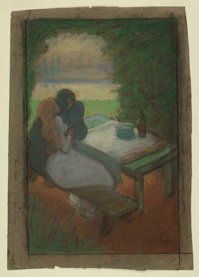 عشاق في أربور بواسطة Henri-Gabriel Ibels