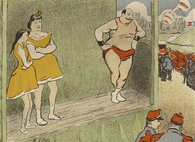 برنامج إنتاج مسرح ليبرا Le Grappin and LAffranchie ، 1892 بواسطة هنري غابرييل ابلز
