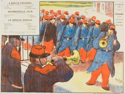 العرض الثالث: A Bas le progrès، Mademoiselle Julie, Le Ménage Brésile، للمسرح الحر بواسطة هنري غابرييل ابلز