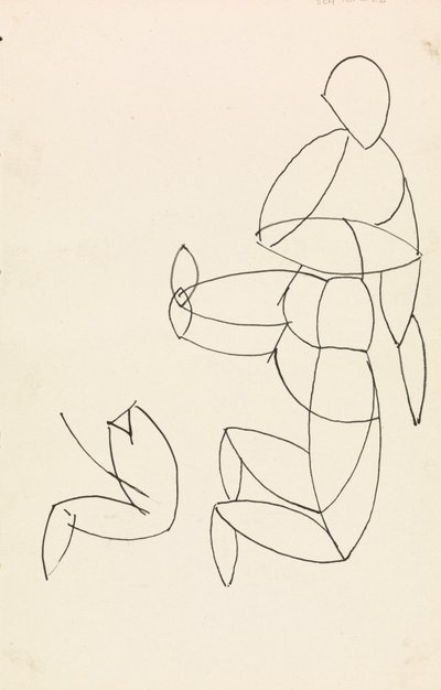 دراسة الشكل بواسطة Henri Gaudier Brzeska