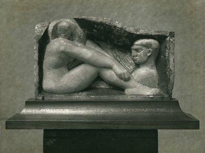 Odalisque (Man and Woman) 1912-13 (alabaster) بواسطة هنري جودييه برزيسكا