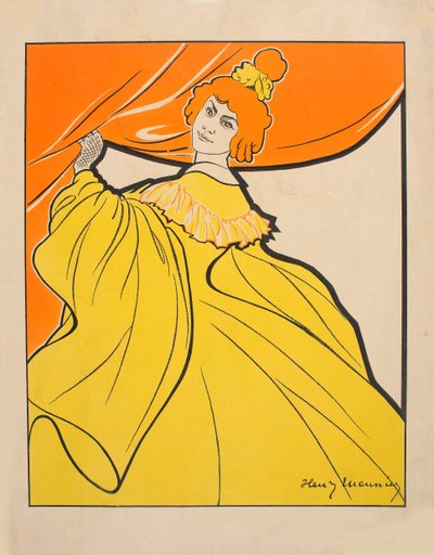 أوديت دولاك ، ج. 1900. بواسطة هنري جورج مونييه