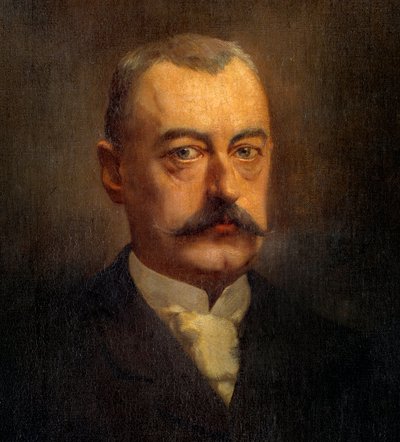 تفاصيل "" صورة بيير فالديك روسو (فالديك روسو) (1846-1904) سياسي "لوحة هنري جيرفكس (1852-1929) القرن التاسع عشر صن. 1x0،72 م باريس ، متحف كارنافالي بواسطة هنري جيرفيكس