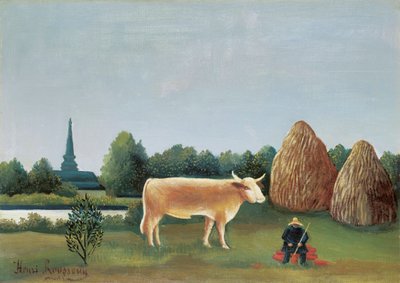 مشهد في Bagneux على مشارف باريس بواسطة Henri Rousseau dit le Douanier Rousseau (1844-1910) بواسطة هنري جي إف روسو