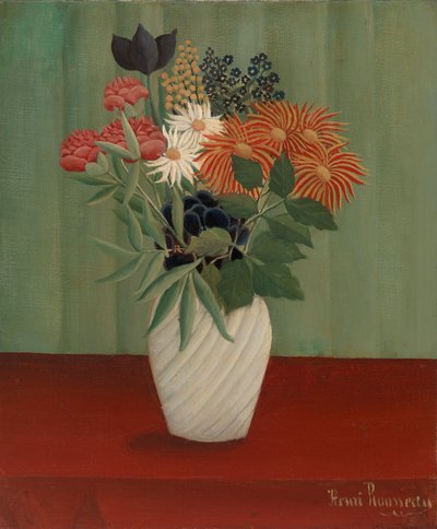 باقة زهور مع الصين استرس وتوكيوس ، 1910 بواسطة Henri J.F. 1844 1910 Rousseau