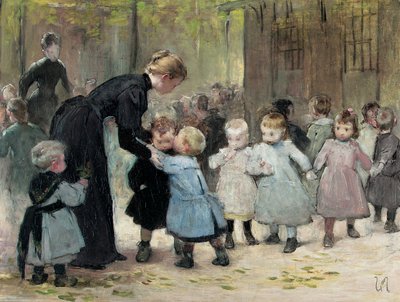 في الملعب بواسطة Henri Jules Jean Geoffroy
