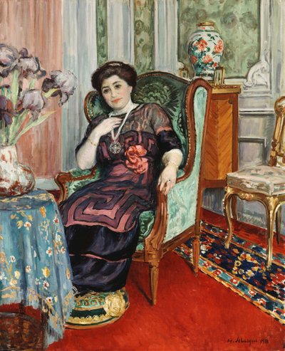 امرأة تجلس على كرسي. امرأة تجلس في كرسي ، 1911 بواسطة هنري ليباسك