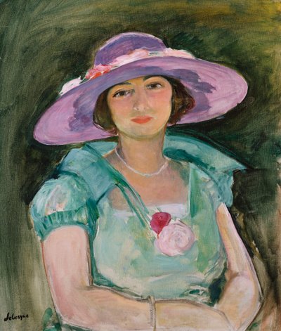صورة مارتي ليباسك في قبعة أرجوانية ، 1925-1926 بواسطة هنري ليباسك