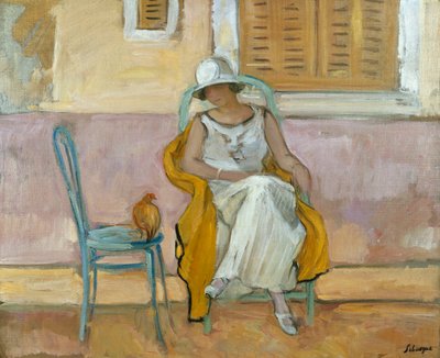 امرأة في ثوب أبيض ؛ المرأة في فستان أبيض ، ج .1923 بواسطة هنري ليباسك