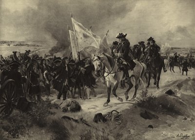 معركة راميليس ، 1706 (الحفر) بواسطة Henri-Louis Dupray