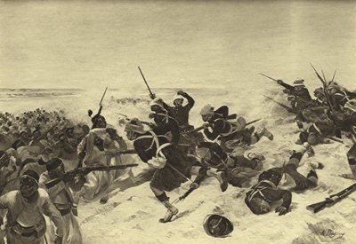 Battle of Tel el-Kebir, 1882 (gravure) بواسطة Henri Louis Dupray