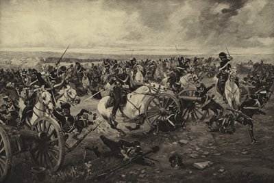 معركة ووترلو ، 1815 (الحفر) بواسطة Henri Louis Dupray