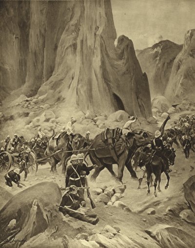 الحرب الحبشية ، 1868 (الحفر) بواسطة Henri Louis Dupray