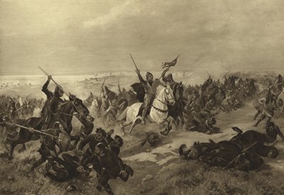 معركة هاستينغز ، 1066 (الحفر) بواسطة Henri Louis Dupray