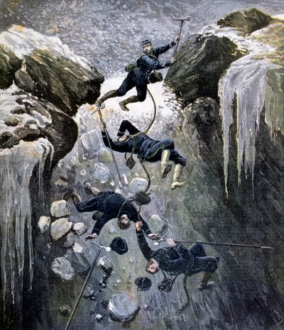 حادث رهيب في جبال الألب ، 1892 بواسطة هنري ماير
