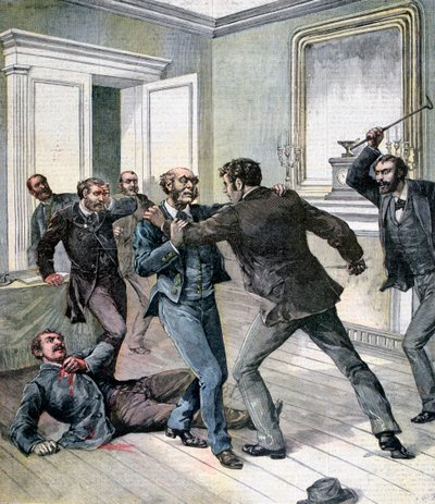 هجوم في مكتب محافظة السين ، باريس ، 1892 بواسطة هنري ماير