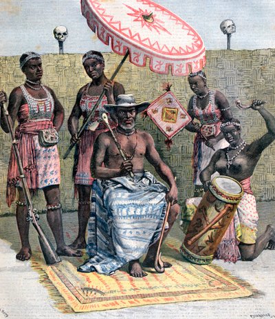 بهانزين ، ملك داهومي ، 1892 بواسطة هنري ماير