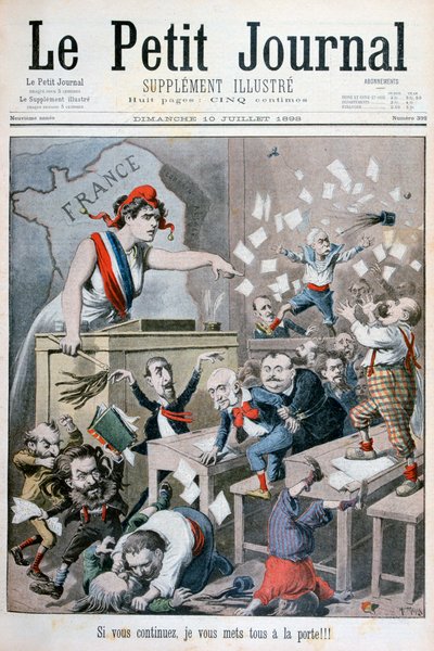 كاريكاتير مجلس النواب ، باريس ، 1898 بواسطة هنري ماير
