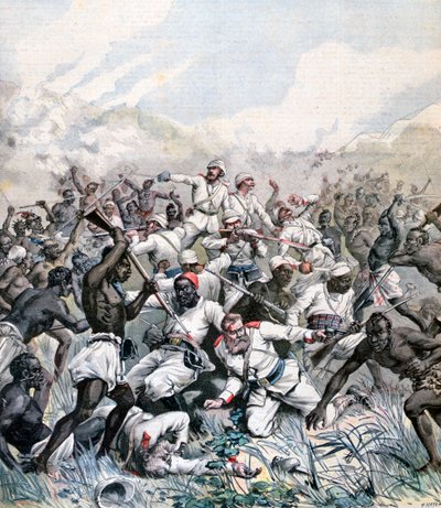 تدمير بعثة ألمانية في إفريقيا ، 1891 بواسطة هنري ماير