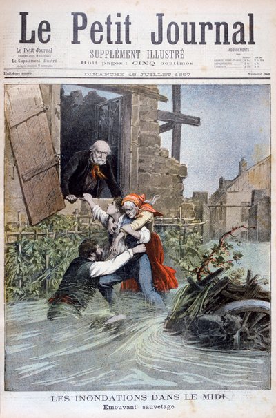 الفيضانات في ميدي ، جنوب فرنسا ، 1897 بواسطة هنري ماير