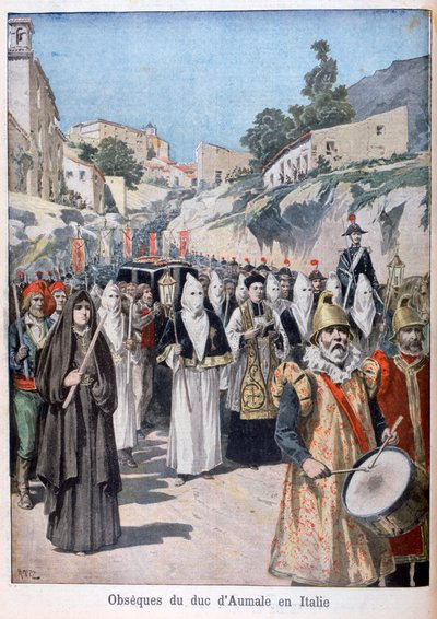 جنازة دوق أومال في إيطاليا ، 1897 بواسطة هنري ماير