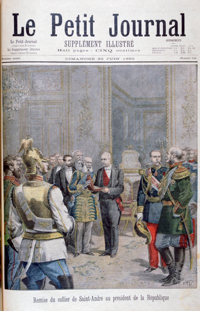 تسليم كولير دي سانت أندريه لرئيس الجمهورية ، 1895 بواسطة هنري ماير
