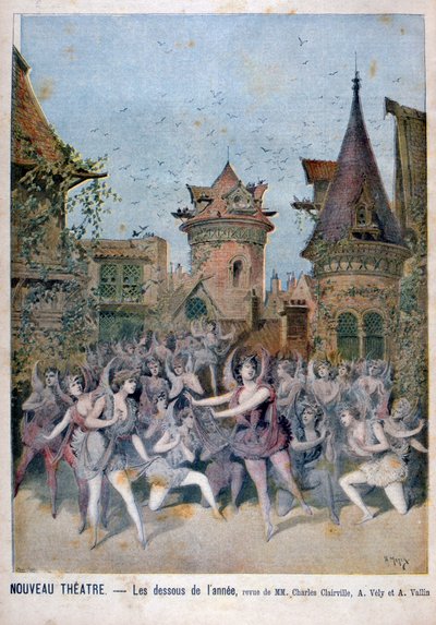 Les Dessous de lAnnee ، عرض في مسرح نوفو ، 1896 بواسطة هنري ماير