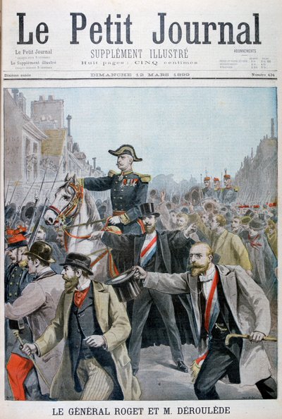 بول Déroulède الاستيلاء على اللواء روجيتس ، باريس ، 1899 بواسطة هنري ماير