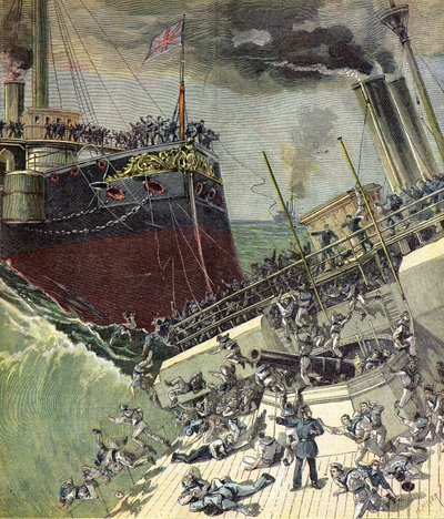 السفينة الإنجليزية HMS Camperdown HMS Camperdown بواسطة هنري ماير